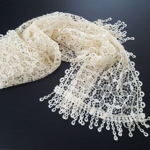 Betsey Johnson Lace Scarf Huge!